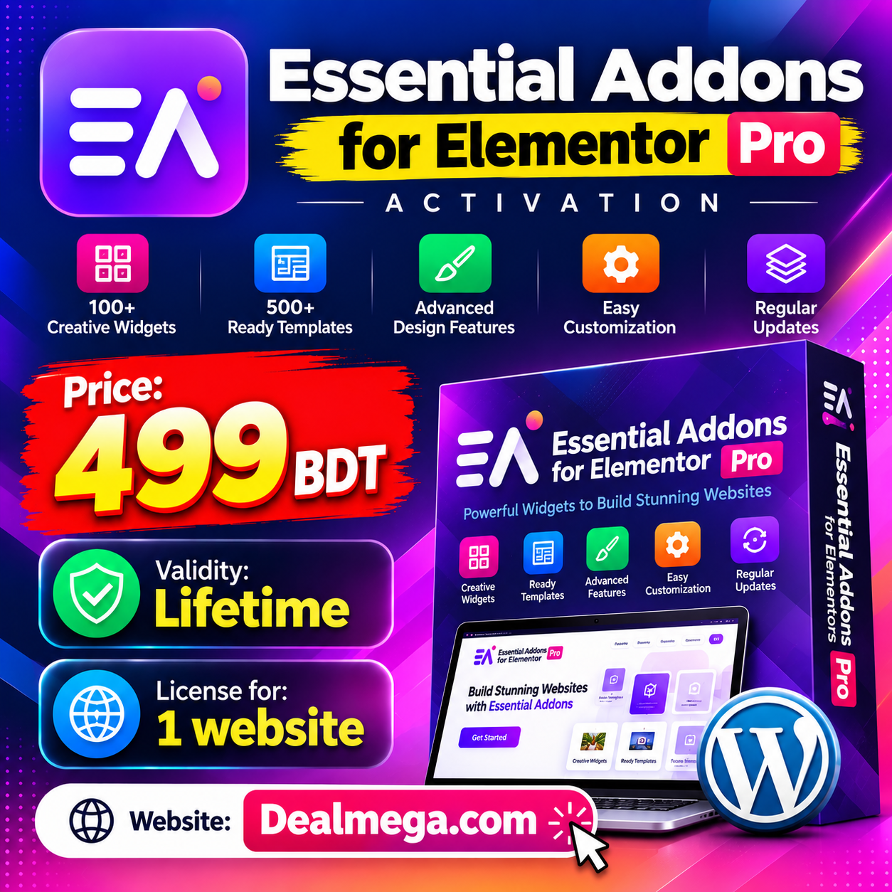 Essential Addons for Elementor Pro License Activation